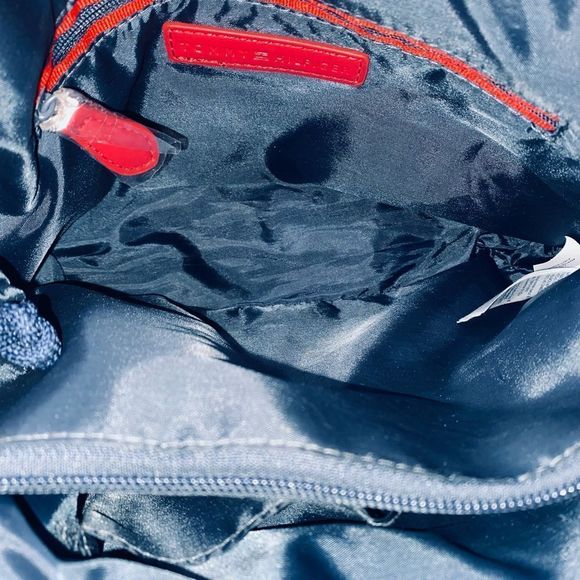 Tommy Hilfiger Canvas Tote Blue Small - Picture 10 of 11